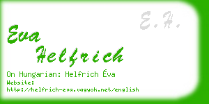 eva helfrich business card