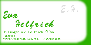 eva helfrich business card